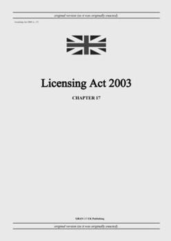 Paperback Licensing Act 2003 (c. 17) Book