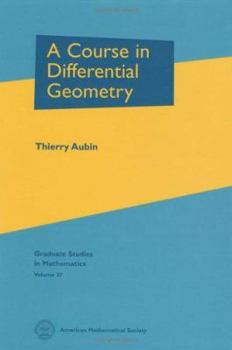 Hardcover A Course in Differential Geometry. Book