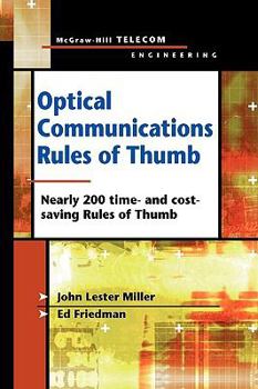 Paperback Optical Communications Rules of Thumb Book