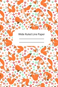 Paperback Baby Squirrel Theme Wide Ruled Line Paper Book