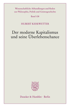 Paperback Der Moderne Kapitalismus Und Seine Uberlebenschance [German] Book