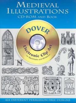 Paperback Medieval Illustrations CD-ROM and Book [With CDROM] Book