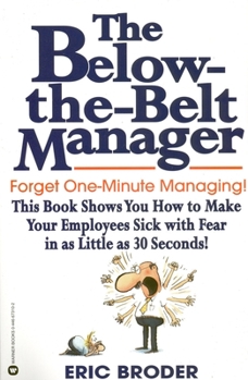 Paperback The Below-The-Belt Manager Book