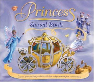 Spiral-bound Princess Stencil Book
