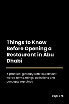 Paperback Things to Know About Opening a Restaurant in Abu Dhabi Book