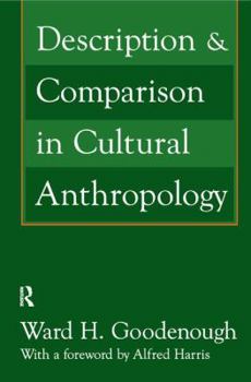 Hardcover Description and Comparison in Cultural Anthropology Book