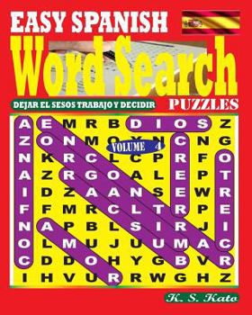 Paperback EASY SPANISH Word Search Puzzles. Vol. 4 [Spanish] Book