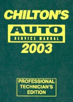 Hardcover Chilton's Automotive Service Manual, 1999-2003 - Annual Edition Book
