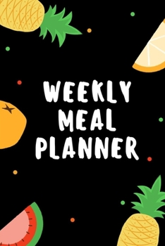 Paperback Weekly Meal Planner Nice Pattern: 52 Weeks of Menu Planning Pages / Journal Gift, 100 Pages, 6x9, Soft Cover, Matte Finish Book