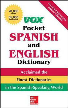 Paperback Vox Pocket Spanish and English Dictionary Book