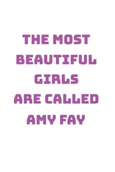 Amy Fay Girl Woman Notebook: Graph Paper Journal 6x9 - 120 Pages