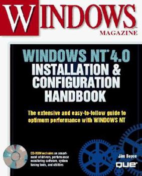 Paperback Windows NT 4 0 Installation & Configuration Handbook Book