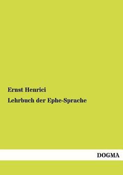 Paperback Lehrbuch der Ephe-Sprache [German] Book