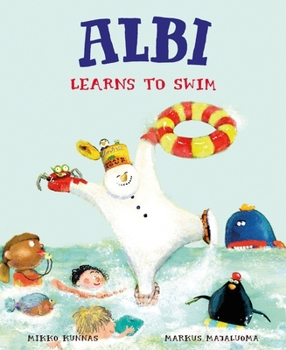 Paperback Albi Learns to Swim Book