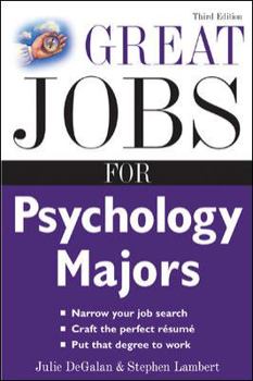 Paperback Great Jobs for Psychology Majors Book