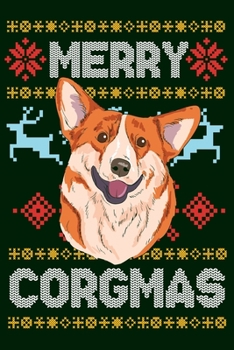 Paperback Merry Corgmas: Blank Journal With Dotted Grid Paper - Pembroke Welsh Corgi Christmas Dot Grid Notebook Book