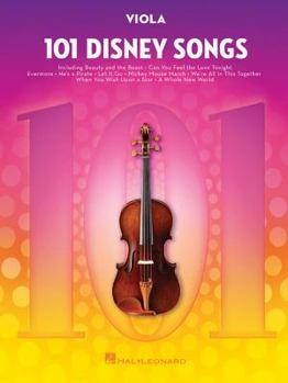 Paperback 101 Disney Songs for Viola Sheet Music Songbook Solo Instrumental Folio for All Levels Includes Let It Go, a Whole New World, Beauty and the Beast and Book