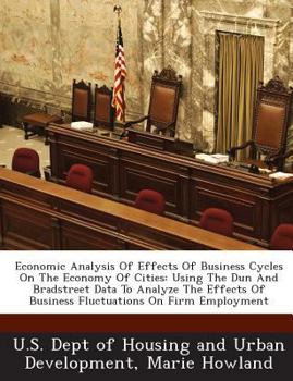 Paperback Economic Analysis of Effects of Business Cycles on the Economy of Cities: Using the Dun and Bradstreet Data to Analyze the Effects of Business Fluctua Book