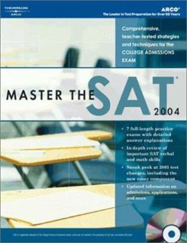 Paperback Master the SAT, 2004/E W/CD-ROM [With CD] Book