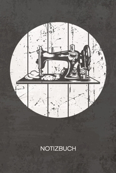 NOTIZBUCH A5 Dotted: 70er Liebhaber Notizheft GEPUNKTET 120 Seiten - Nostalgie Notizblock Retro N�hmaschine Skizzenbuch - Vintage Geschenk f�r Retro Liebhaber Vintage Liebhaber 90er Kind