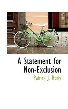 Paperback A Statement for Non-Exclusion Book