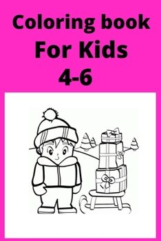 Paperback Coloring book For Kids 4-6 [Large Print] Book