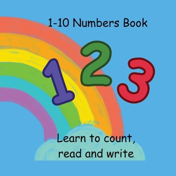 Paperback 1-10 Numbers Book: Learn to count, read and write Book