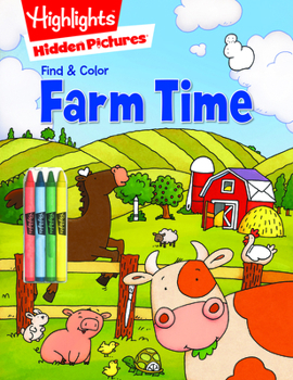 Paperback Farm Time [With Crayons] Book