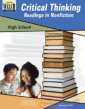 Paperback Critical Thinking: Readings In Nonfiction:grades 10-12 Book