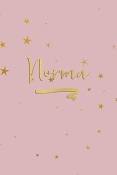 Paperback Norma: Personalized Journal to Write In - Rose Gold Line Journal Book