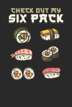 Paperback Notebook: Sushi Gym 6x9 Dot Grid 120 Pages Book