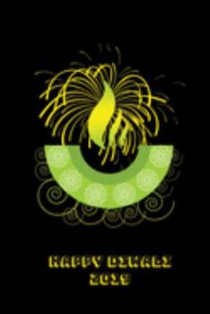 Happy Diwali 2019: Thoughtful Diwali Gift, Lined Blank Notebook, Mandala Back Cover, 6 x 9, 120 White Color Pages, Matte Finish Cover