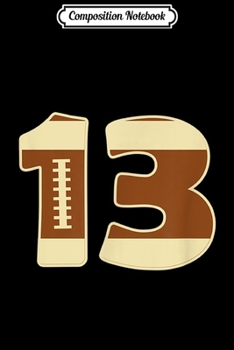 Composition Notebook: Number #2 Football Team - American Rugby Field Ball  Journal/Notebook Blank Lined Ruled 6x9 100 Pages