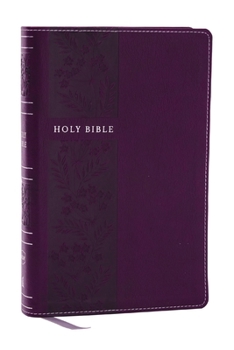 NKJV Holy Bible, Personal Size Large Print Reference Bible, Purple, Leathersoft, 43,000 Cross References, Red Letter, Thumb Indexed, Comfort Print: Ne