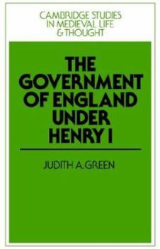 Paperback The Government of England Under Henry I Book