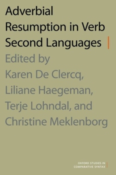 Paperback Adverbial Resumption in Verb Second Languages Book