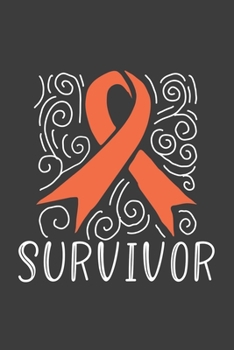 Paperback Writing About My Health Journey with Complex Regional Pain Syndrome: College Ruled Notebook (Abstract Survivor Doodle Orange Awareness Ribbon Cover) Book