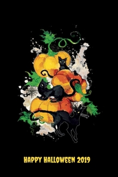 Happy Halloween 2019: Blank Lined Halloween Gift Notebook, 6 x 9, 120 White Color Pages, Matte Finish Cover
