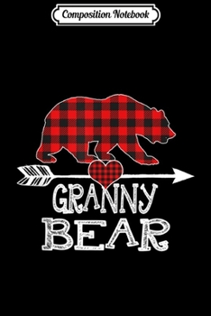 Composition Notebook: Funny Red Plaid Granny Bear Buffalo Matching Family Pajama  Journal/Notebook Blank Lined Ruled 6x9 100 Pages