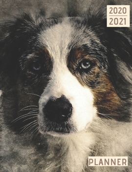 2020-2021 Planner: 2-Year Monthly Planner: 24-Month Planner & Calendar January 2020 to December 2021 8"x11" Size Planner With Phone Book And Password Log (Cute Dog Cover) (Dog Planner)