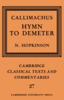 Paperback Callimachus: Hymn to Demeter Book