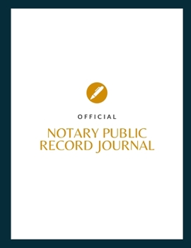 Paperback Notary Public Record Journal: Official Journal of Notarial Acts Book