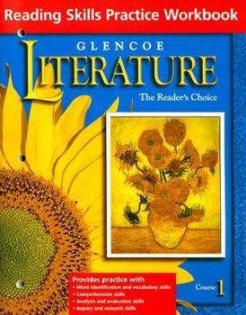 Paperback Glencoe Literature Course 1 Reading Skills Practice Workbook: The Reader's Choice Book