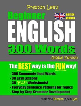 Paperback Preston Lee's Beginner English 300 Words Global Edition (British Version) Book