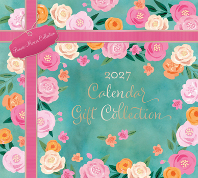 Bonnie Marcus Official 2027 Gift Collection Desk Pad & Wire-O Calendar & Pocket Planner Sticker Sheet Foil Stamped Cover