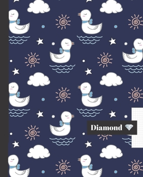 CUADERNO ESCOLAR: Precioso cuaderno de hoja cuadriculada 4 milímetros |  Tamaño especial para la mochila o cartera del colegio  | 120 páginas de Papel ... | Lindo diseño de patos. (Spanish Edition)