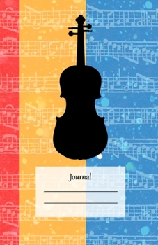 Paperback Journal: Blank Dotted Line Violin notebook for music lovers, great gift for musicians Book