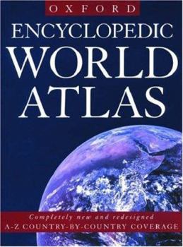 Hardcover Encyclopedic World Atlas: A-Z Country-By-Country Coverage Book