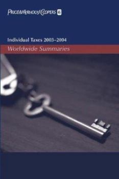 Paperback Individual Taxes 2003-2004: Worldwide Summaries Book