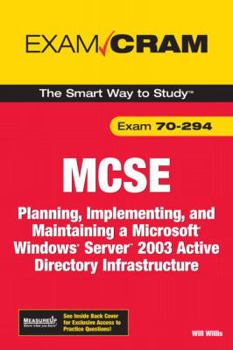 Paperback MCSE 70-294: Planning, Implementing, and Maintaining a Microsoft Windows Server 2003 Active Directory Infrastructure Book